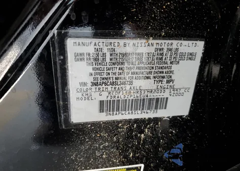 2025 Nissan Kicks Sv from USA, damaged, VIN 3N8AP6CA8SL346735